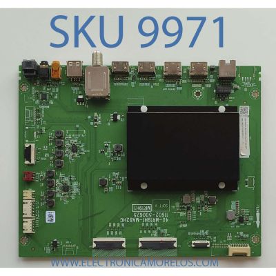 MAIN PARA TV TCL / NUMERO DE PARTE 30800-000547 / 40-MR19H1-MAB2HG / 11602-500625 / 30801-000504*V8-MR19K01-LF / GTC012338I / DISPLAY ST6451D08-2 VER.2.1 / MODELO 65R655	